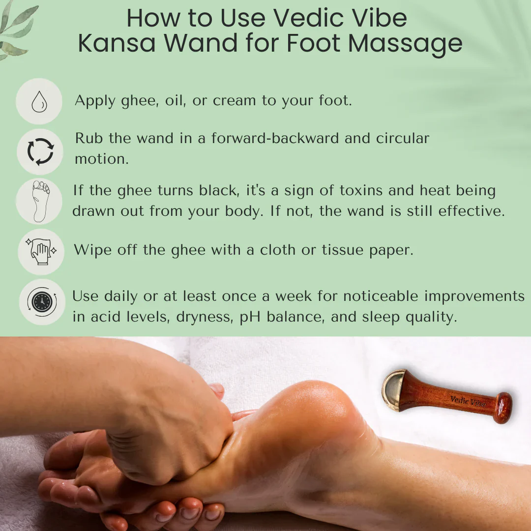 Kansa Wand 2-in-1 (Face & Foot Detox Massager) - Image 5
