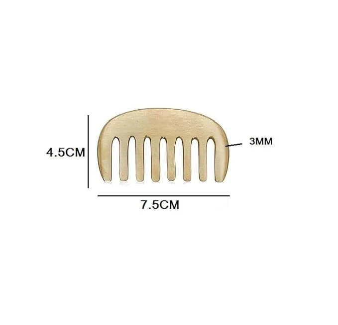 Kansa Comb | Ayurvedic Scalp Massage for Healthy Hair - Image 5