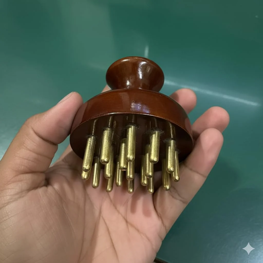 Kansa Wand Scalp & Body Ayurvedic Massage Tool - Image 5